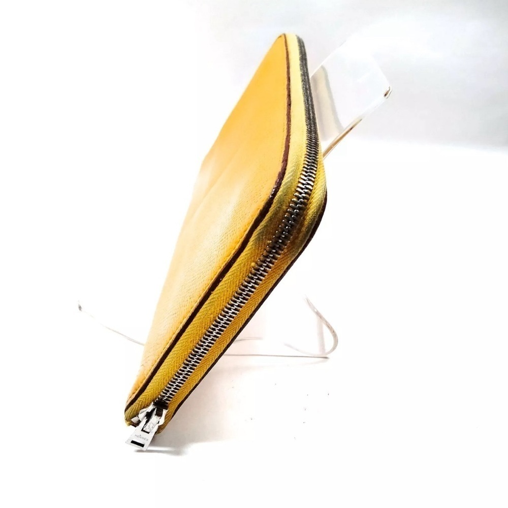 Hermes Yellow Silk'In Classique long wallet - Picture 3 of 9